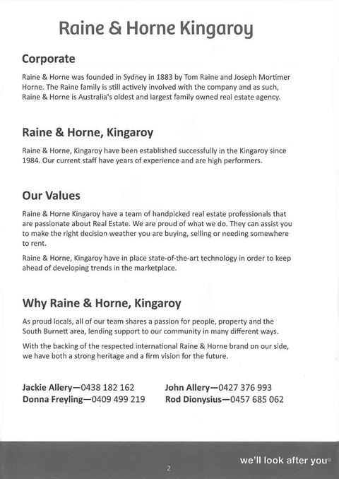 Raine & Horne Kingaroy - LBG 0