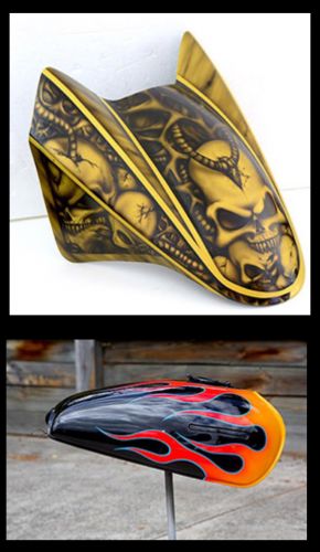 Two Wheel Custom Paint & Air Brushing - LBG 3