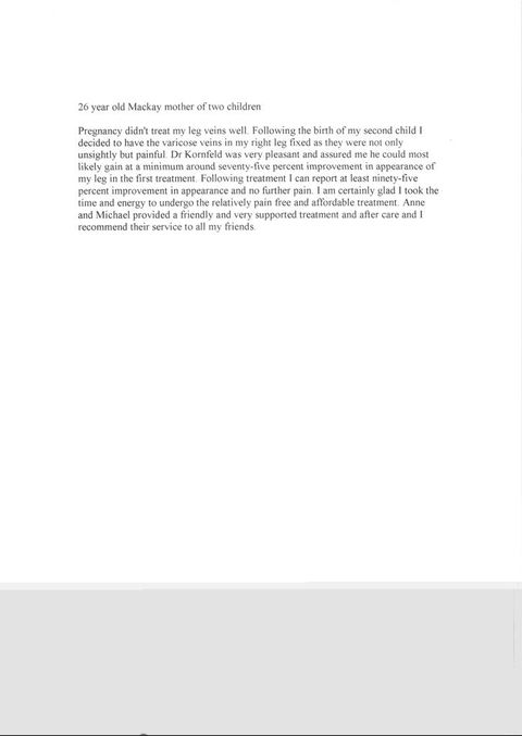 Leg Vein Clinic Australia (Dr M Kornfeld) - LBG 1
