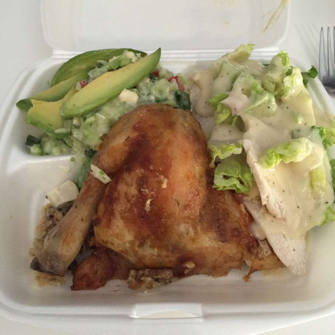 Flaming Healthy Charcoal Chicken & Salad - LBG 0