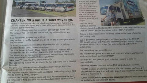 G & D Ross Bus Charters - LBG 0