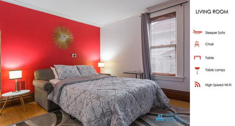 2Kingbed-Walkscore94-4KTV-WIFI - LBG 5