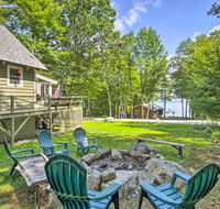 Casco Cabin on Thompson Lake with Fire PitDeck
