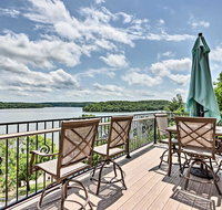 Expansive Retreat with Boat Dock Lake Views
